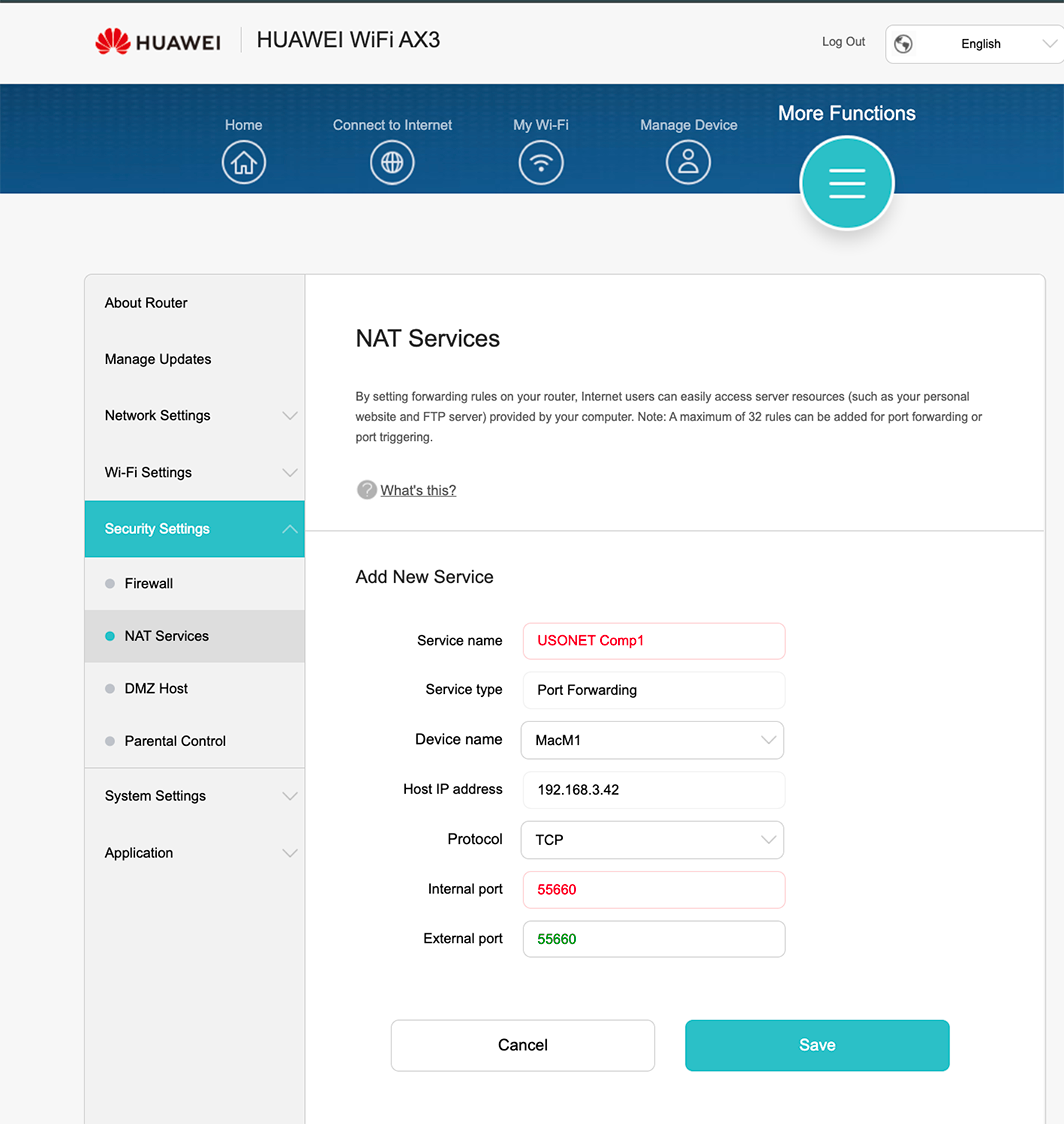 router security settings NAR Services